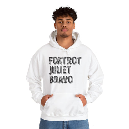 Retro Vintage Foxtrot Juliet Bravo Hoodie For Men Women