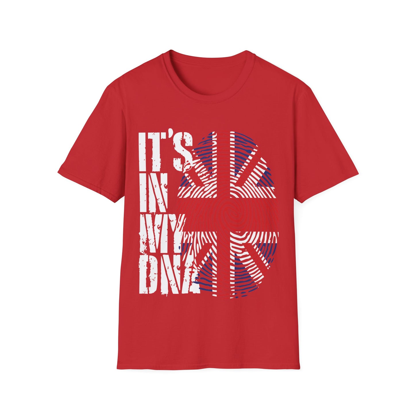 Funny Its In My DNA British Flag England UK Britain Union Jack T-Shirt For Men Women T-Shirt