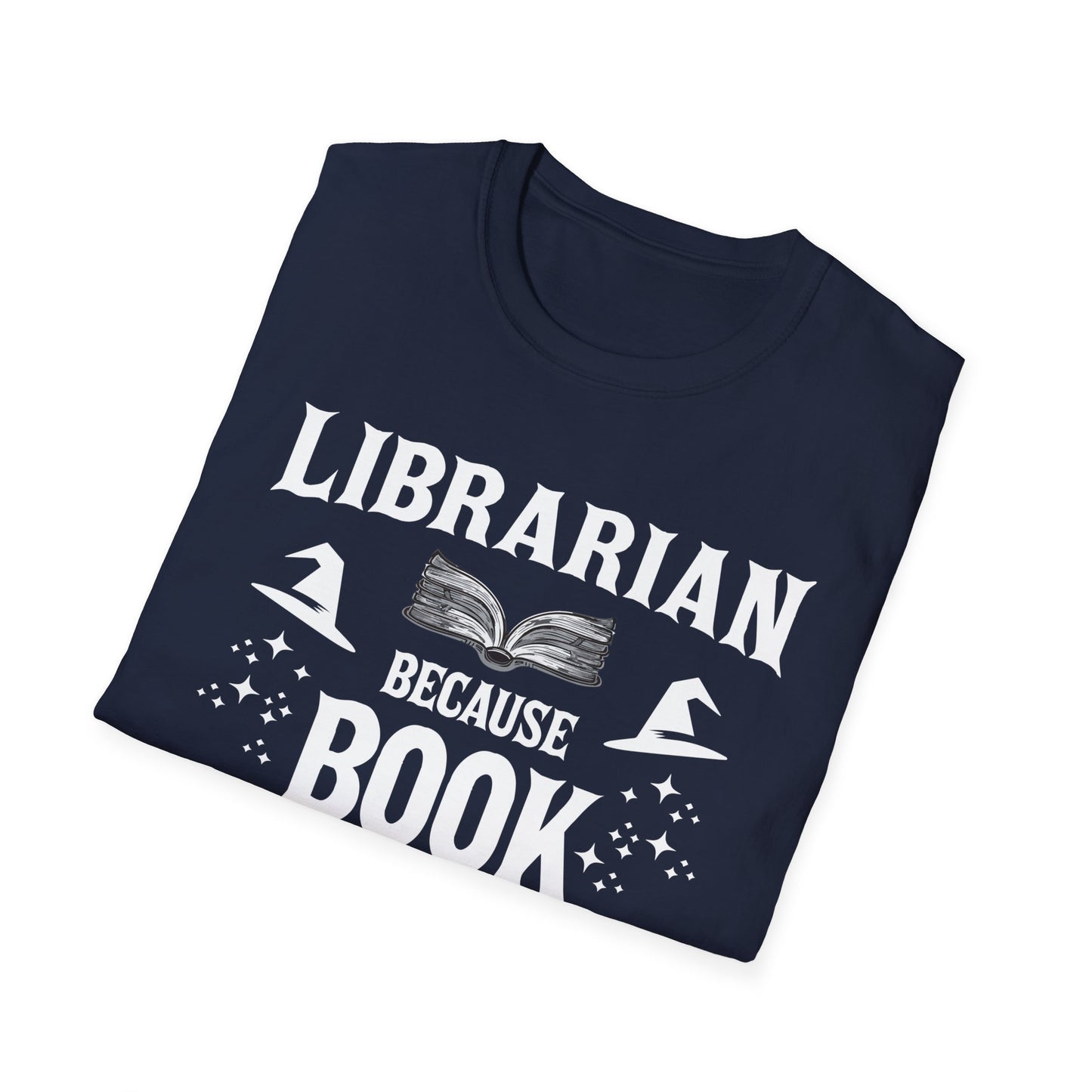 Cool Librarian Book Wizard Art For Men Women Read Library Book Lovers T-Shirt