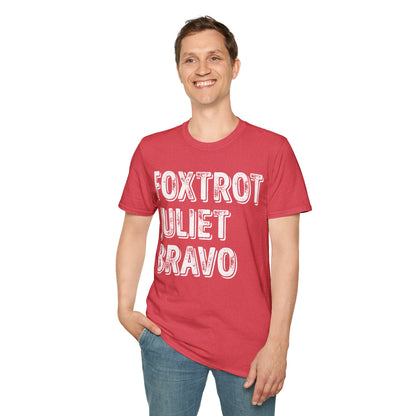 Retro Vintage Foxtrot Juliet Bravo T-Shirt For Men Women
