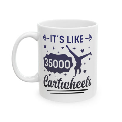 Tie-dye Why Walk When You Cartwheel Quote Gymnastics Cheerleader Gymnast Girl Coffee Mug