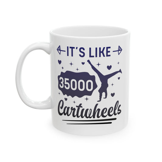 Tie-dye Why Walk When You Cartwheel Quote Gymnastics Cheerleader Gymnast Girl Coffee Mug