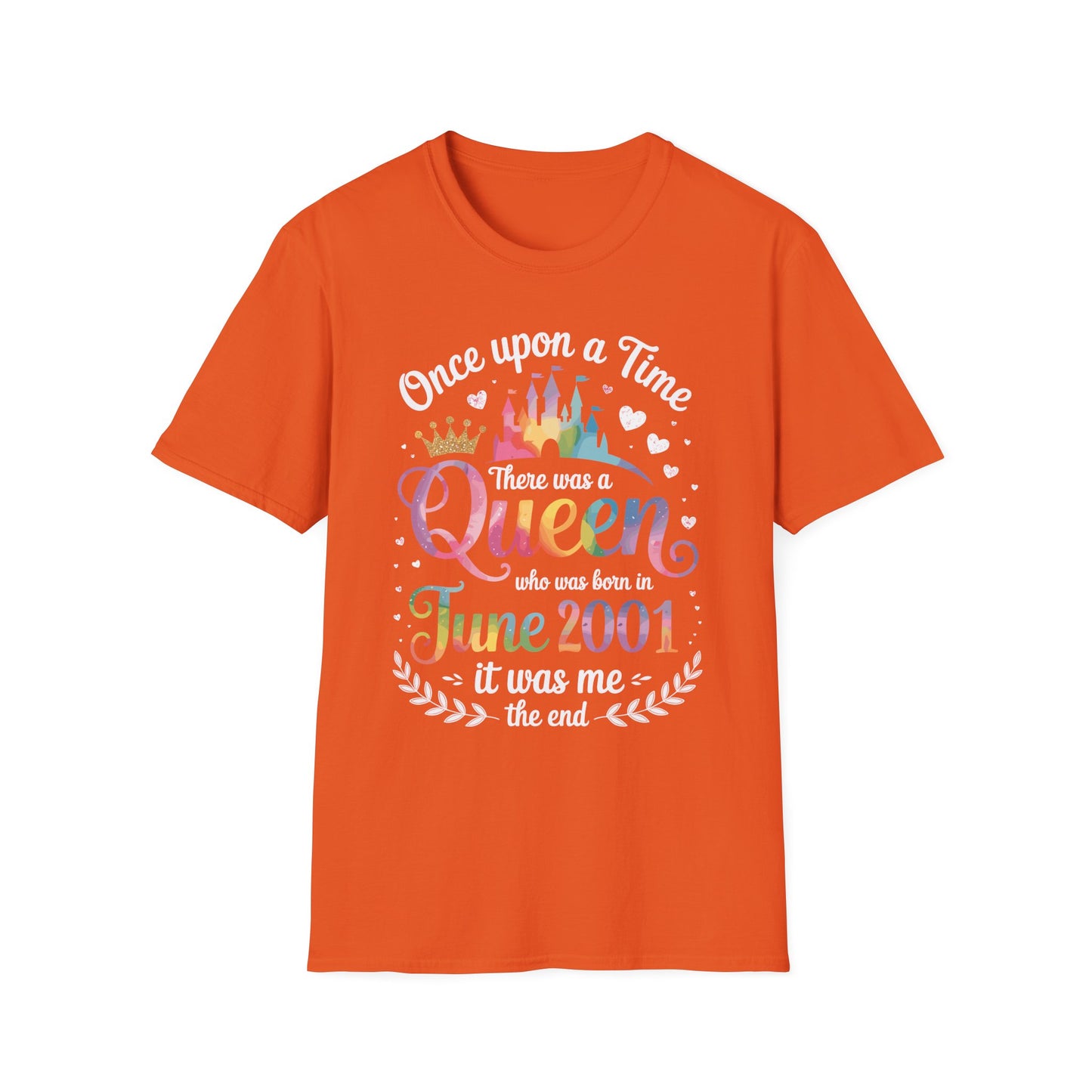Funny 25 Years Old Birthday Girl 25 Birthday Queen June 2001 T-Shirt For Women