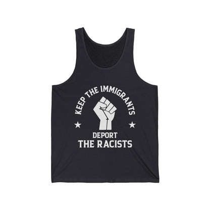 Anti Racism Keep The Immigrants Deport The Racists African American Tank Tops