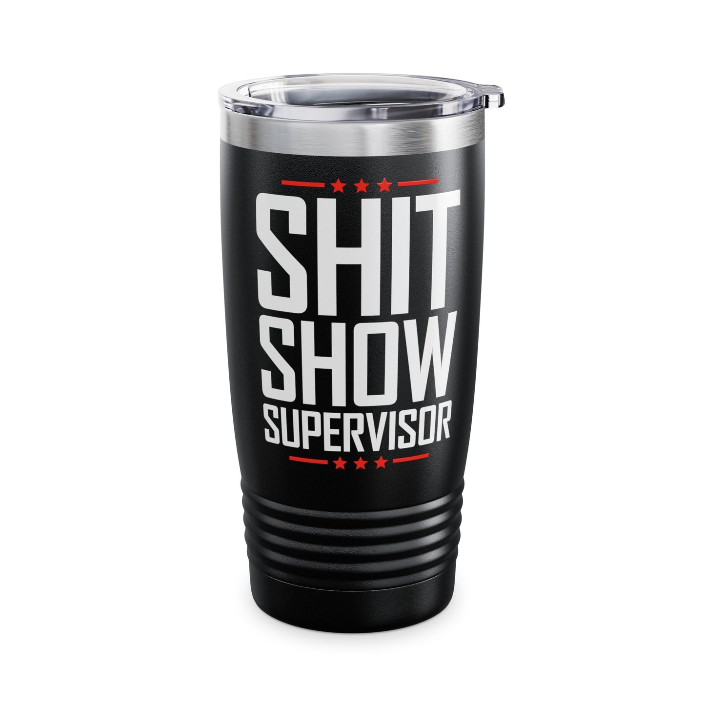 Shit Show Supervisor Retro Funny Sarcastic Adult Humor Tumbler