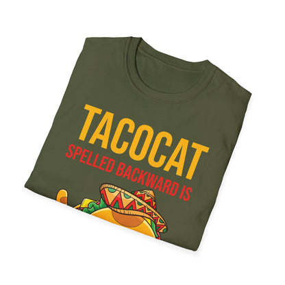 Funny Tacocat Spelled Backwards is Tacocat Cat Food Foodie T-Shirt