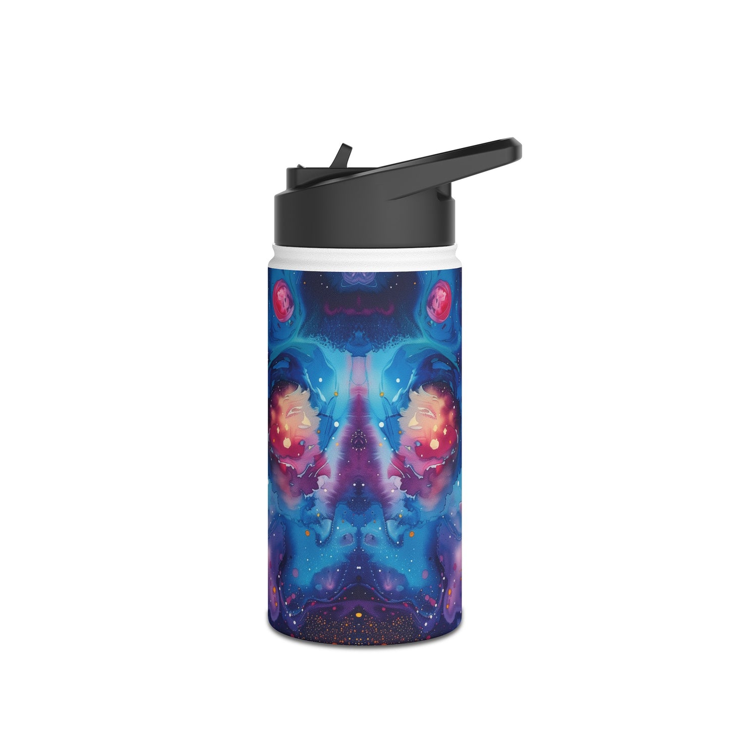 Galaxy Print Pattern Stainless Steel Water Bottle with Twist-on Lid and Double-Wall Vacuum Insulation