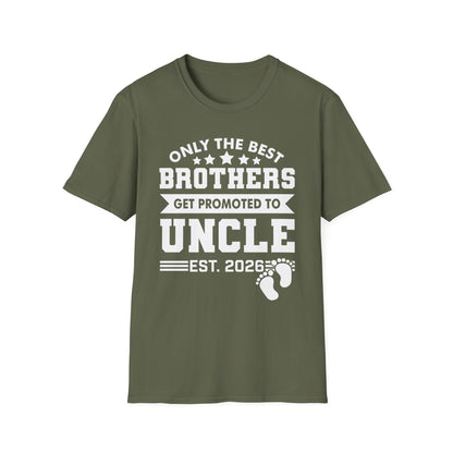 Funny Men Only The Best Brothers Get Promoted to Uncle New Uncle T-shirt