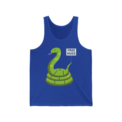 Funny Free Hugsss Cute Snake Hug Lovers Sarcastic Tank Top For Men Women Travelers