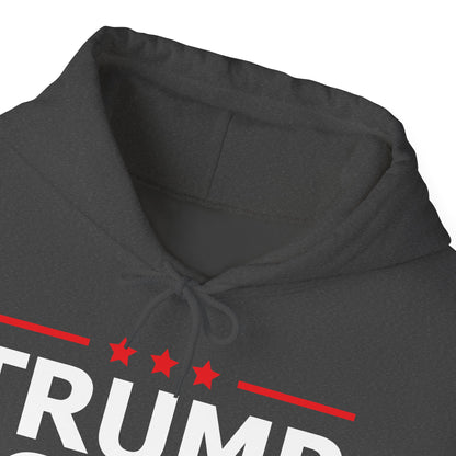 Cute Trump Girl Republican US Flag 2024 Vintage Vote Hoodie