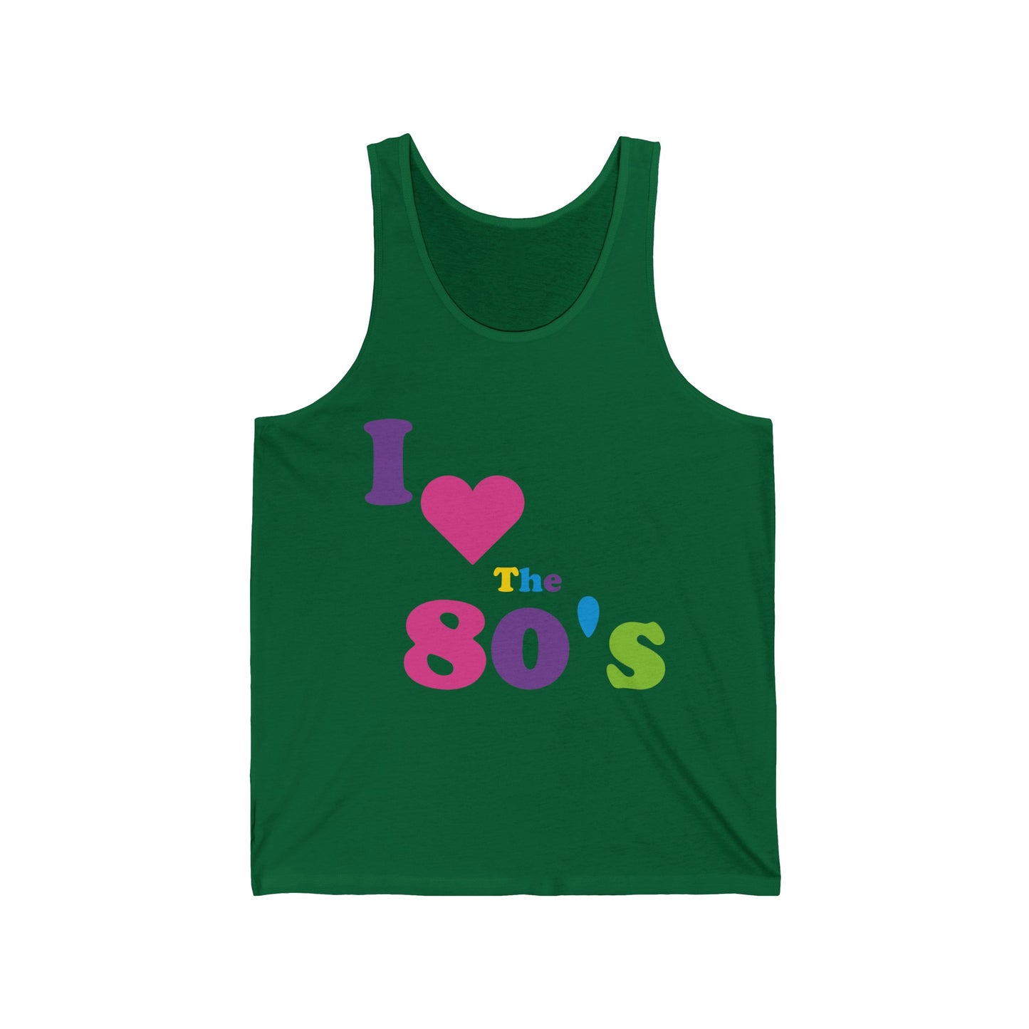 Women I Love The 80s Tops Disco 80s Costumes Retro Tank Tops For Men Women