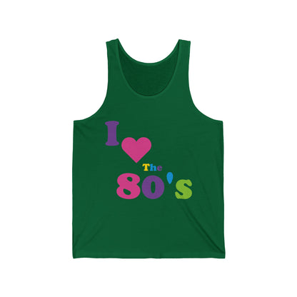 Women I Love The 80s Tops Disco 80s Costumes Retro Tank Tops For Men Women