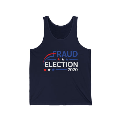 Election Fraud 2020 Tank Tops Show Mail Ballot Vote Fraud Tank Tops For Men Women