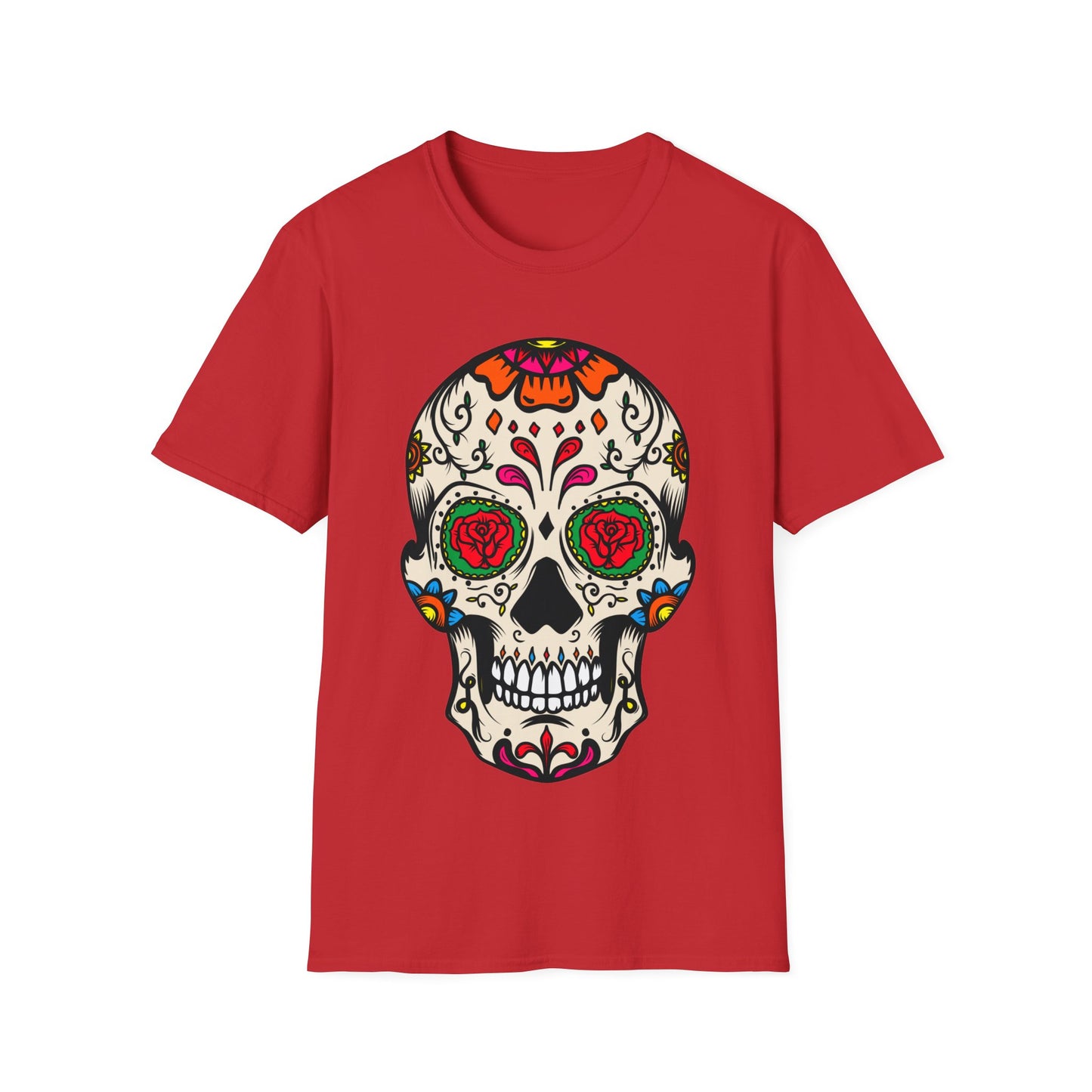 Sugar Skull Dia De Los Muertos Costume Halloween Day Of Dead T-Shirt