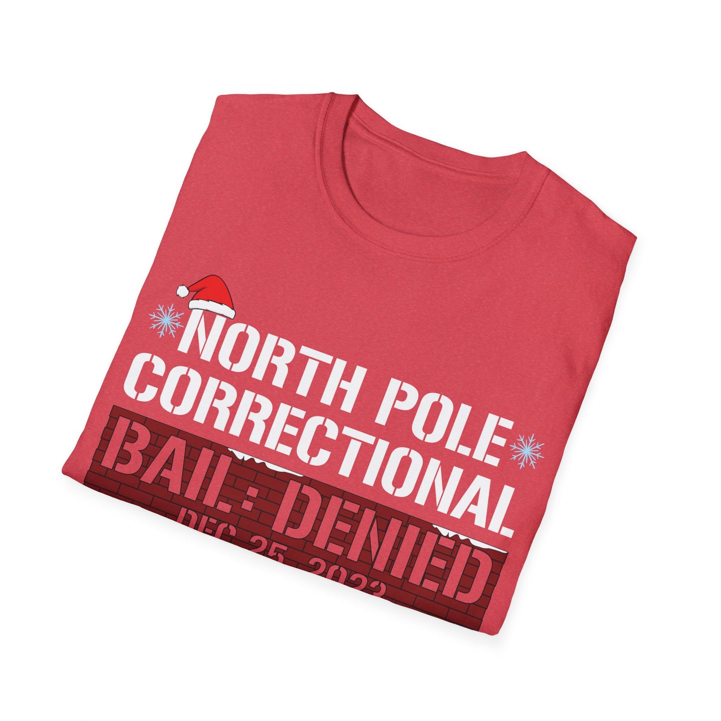 Funny North Pole Correctional Claimed To Be On The Nice List Christmas T-Shirt