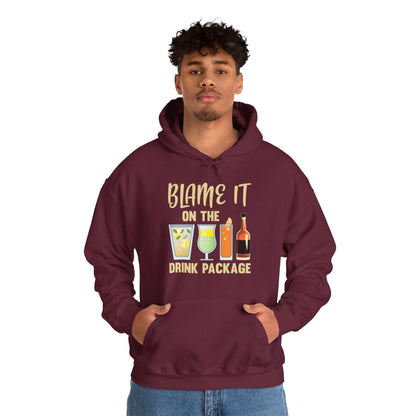 Blame It On The Drink Package Funny Cruise Hoodie For Men Women Hoodie