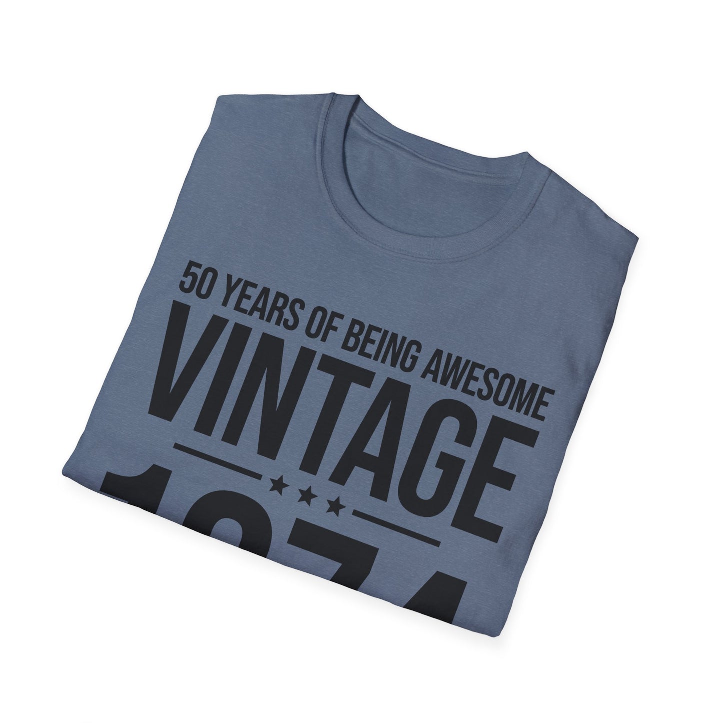 50 Year Old Gifts Vintage 1974 50 Years Awesome 50th Birthday T-Shirt