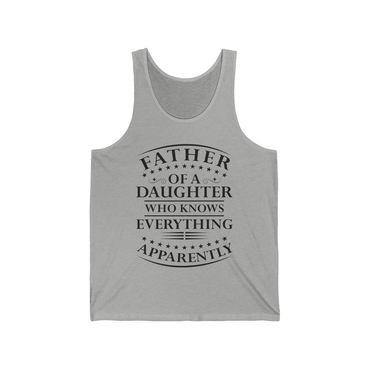 Funny Father Daughter Knows Everything Dad Fathers Day Vintage Tank Top For Men Women Tank Top