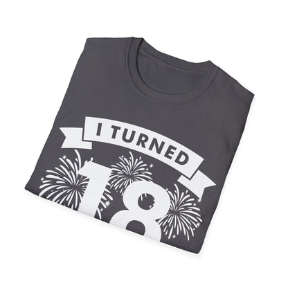 Funny I Turned 18 In 2026 18th Birthday Party Gift T-Shirt For Men Women