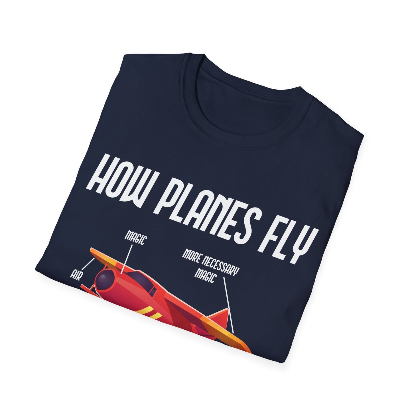 Funny How Planes Fly Airplane Parts Design for Flight Lovers T-Shirt Men Women