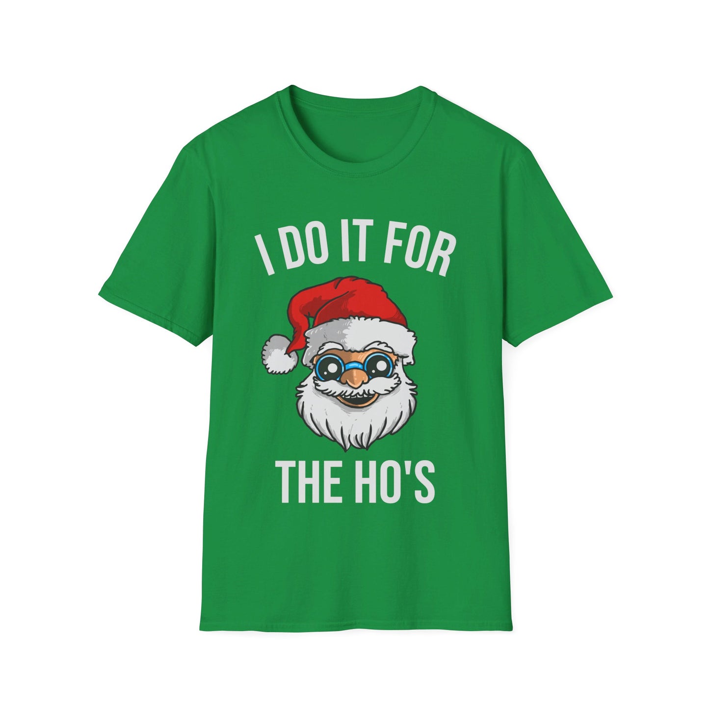 Funny Santa I Do It For The Ho's Christmas Xmas T-Shirt Men Women