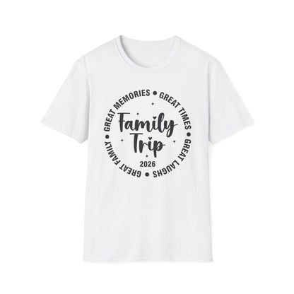Family Trip Vacation 2026 Matching Summer Group T-Shirt For Men Women