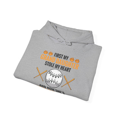 My Granddaughter Plays Softball Baseball Funny Grandparent Hoodie For Men Women Hoodie