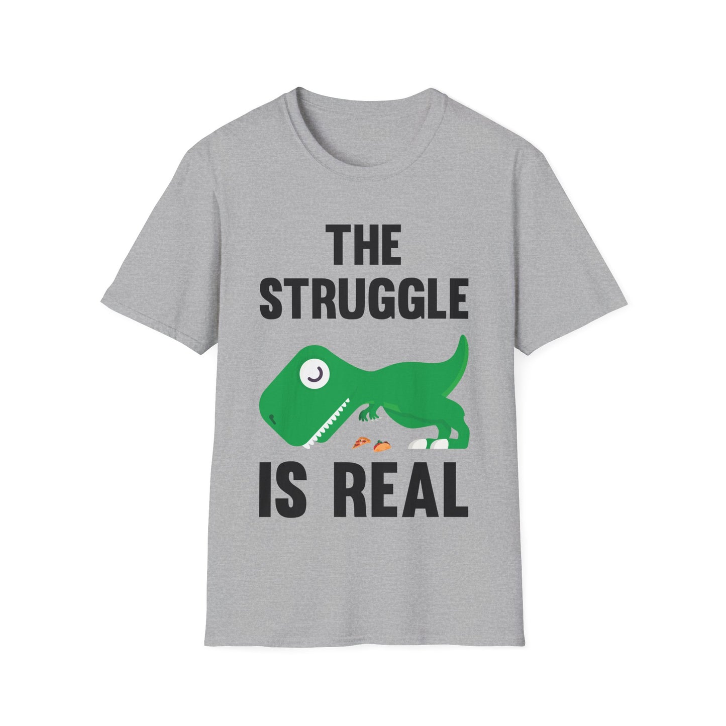 Funny The Struggle is Real T-Rex Dinosaur Sarcastic Sarcasm Tee T-Shirt Men Women