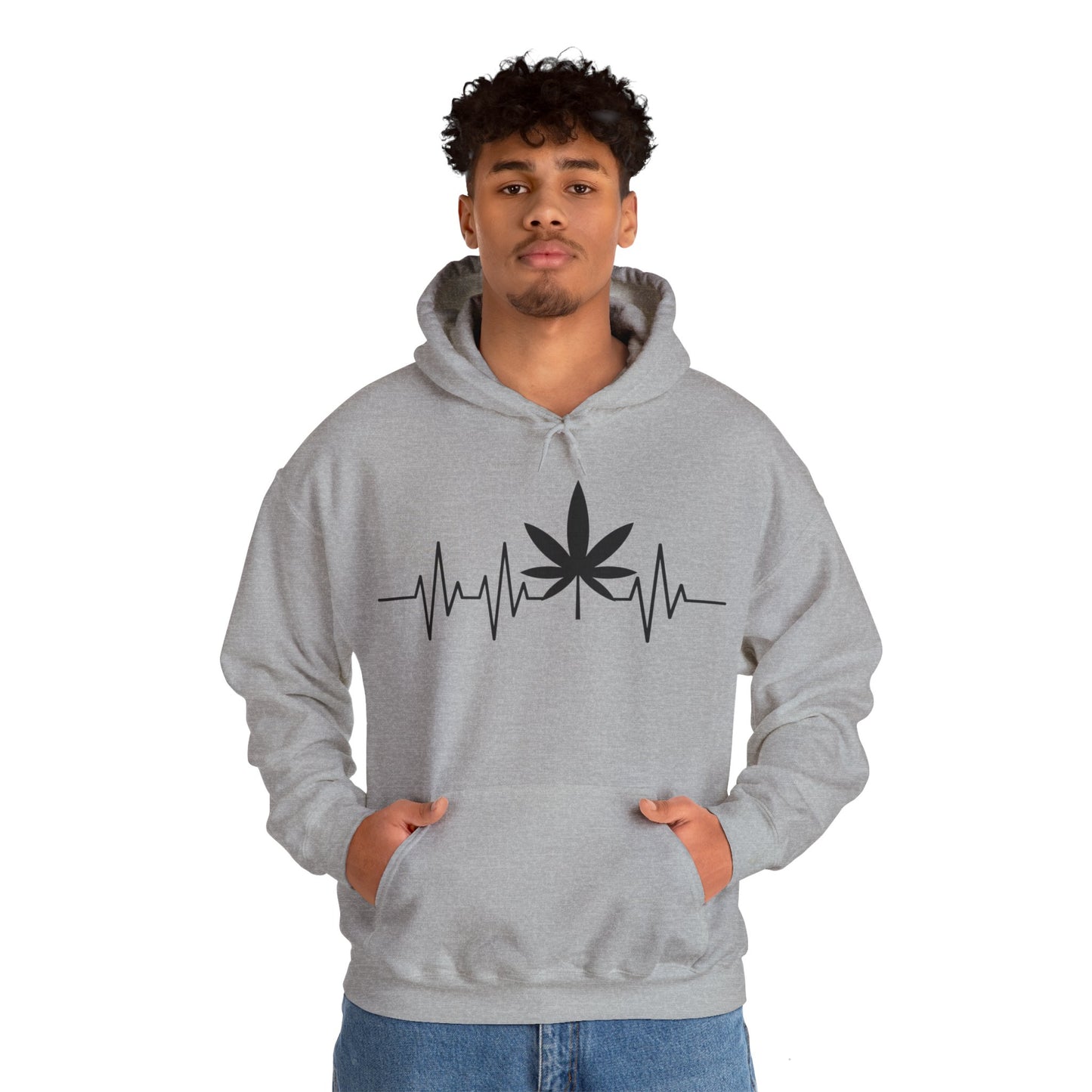 Funny Weed Cannabis Marijuana Leaf Heartbeat Stoner Tie Dye Hoodie For Men Women Hoodie