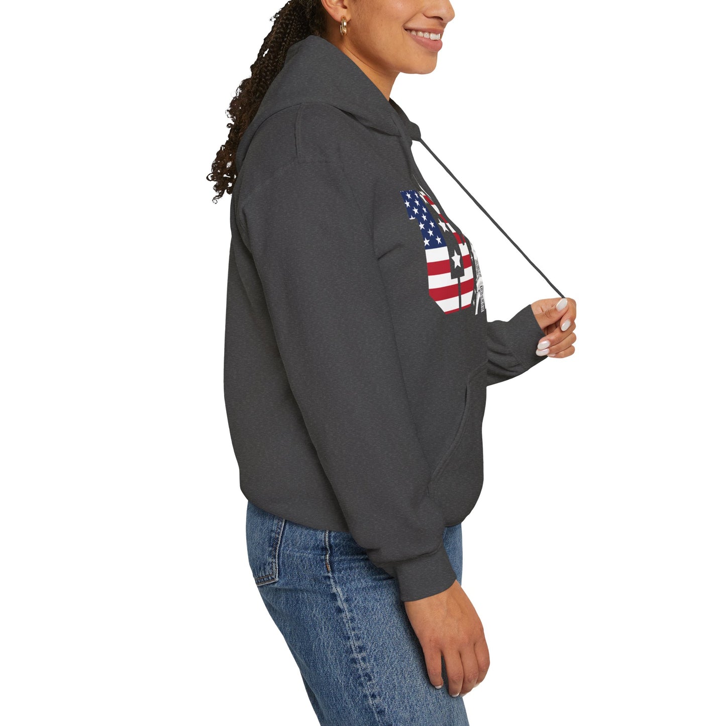 USA Eiffel Tower 2024 Summer Sports Patriotic Supporter Hoodie For Men Women Hoodie