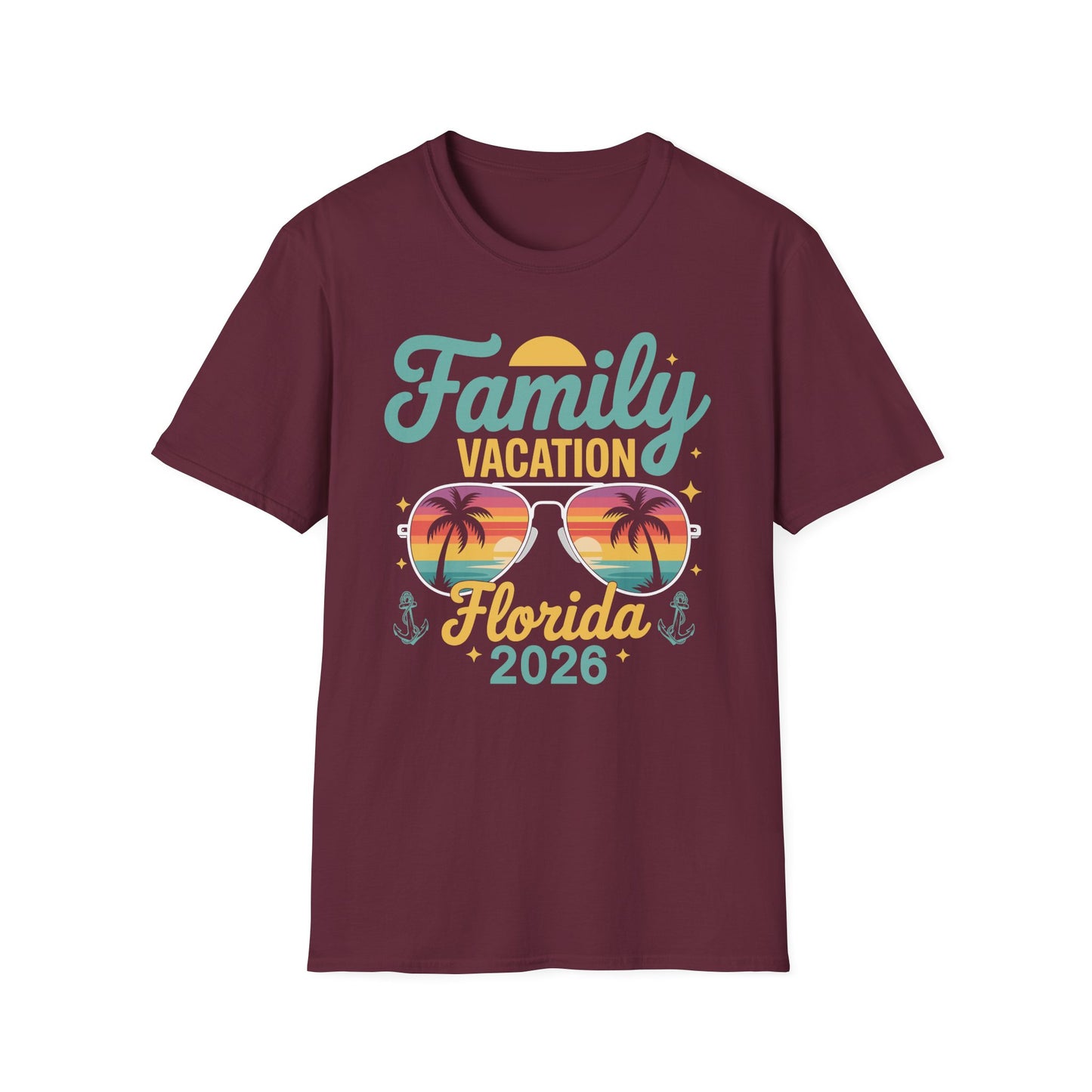 Funny Family Vacation Florida 2026 Florida Group Summer Trip T-Shirt For Men Women