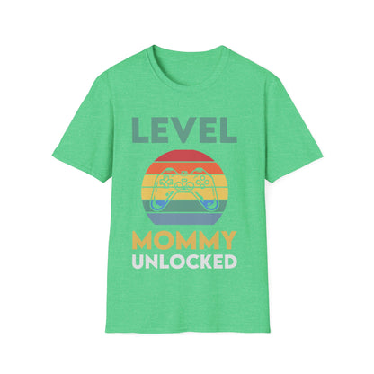 Funny Level Mommy Unlocked Soon Mom to Be Mothers Day Gamer Gaming T-Shirt