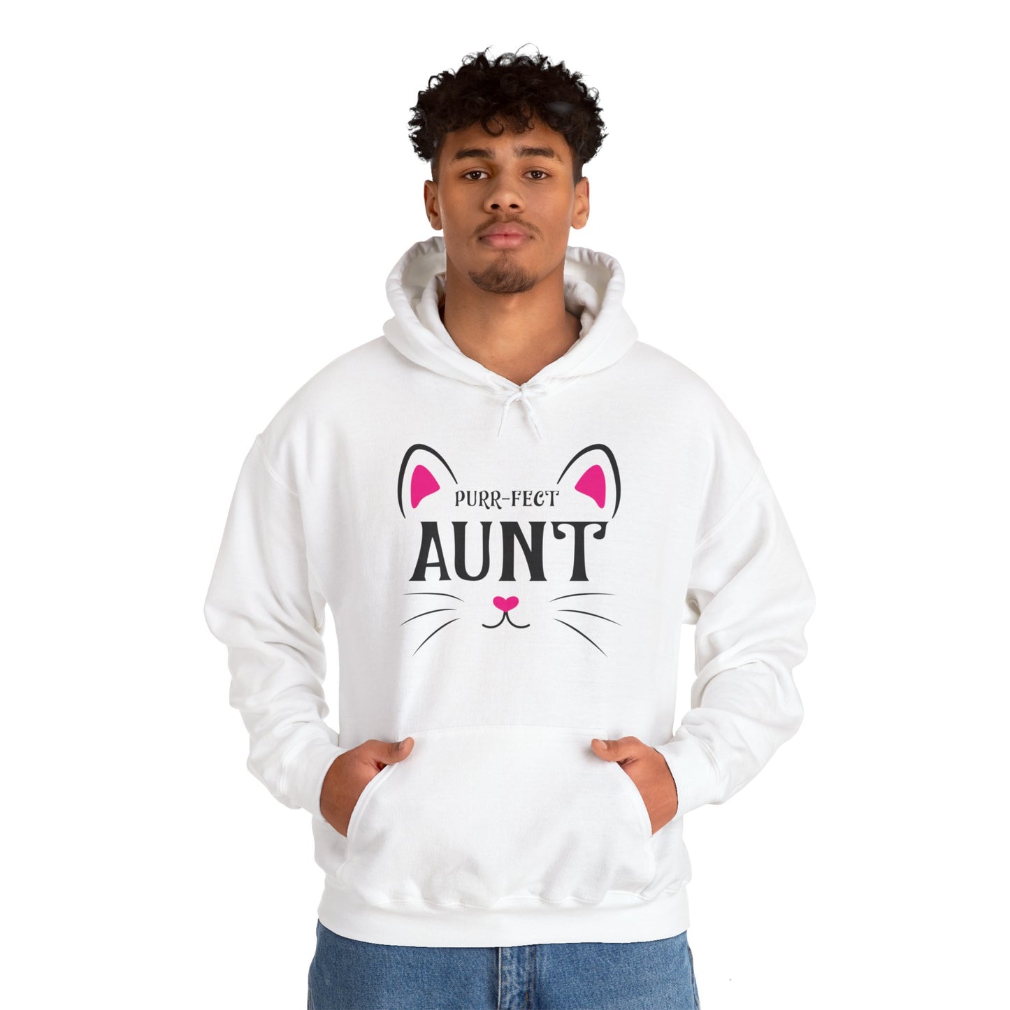 PURR-FECT Aunt Funny Cat Lover Cute Funny Kitten Hoodie Gift For Men Women Hoodie