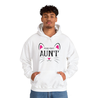 PURR-FECT Aunt Funny Cat Lover Cute Funny Kitten Hoodie Gift For Men Women Hoodie