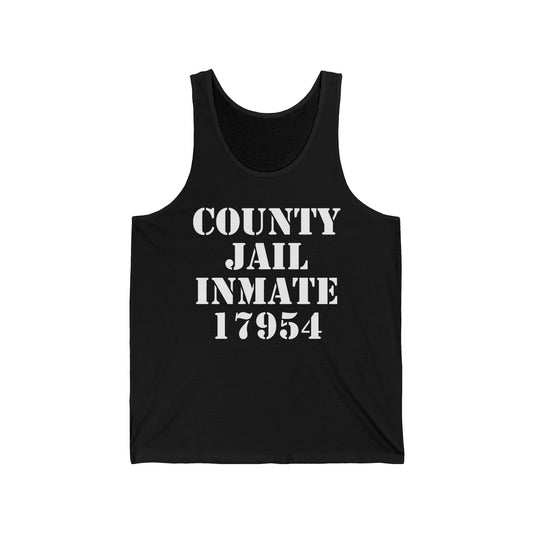 Halloween County Jail Inmate Prisoner Costume Party Tank Top For Men