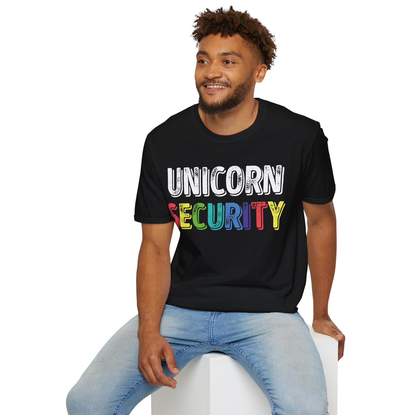 Funny Unicorn Security Costume Police T-Shirt Men Women Kids