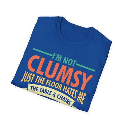 Funny Clumsy T-Shirts I'm Not Clumsy Hilarious Retro Vintage T-Shirt