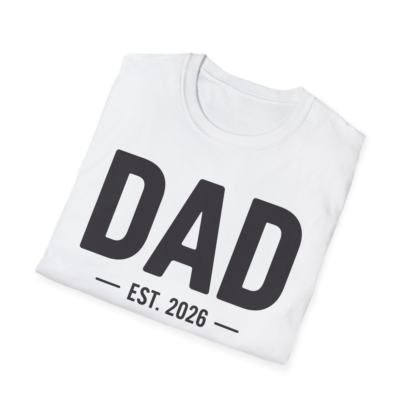 Funny Dad Est 2026 To Be Gifts First Time Dad New Daddy T-Shirt For Men
