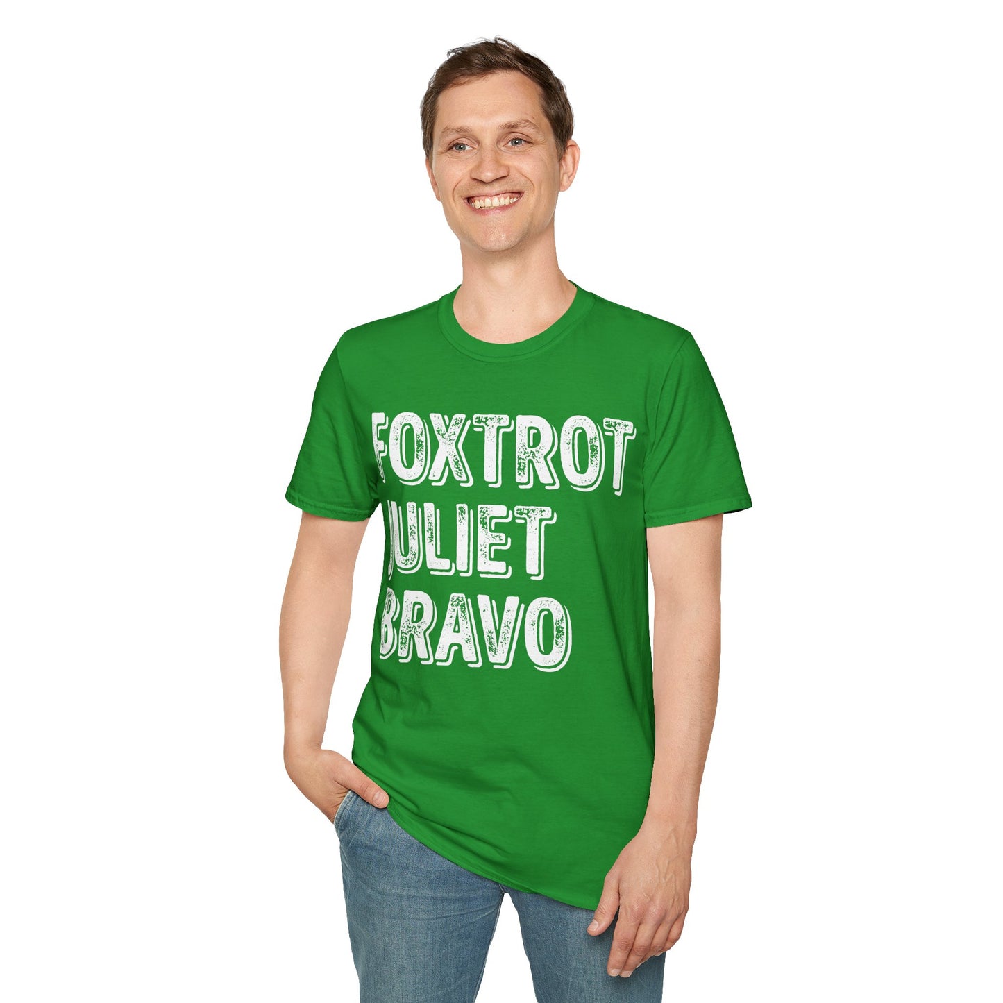 Retro Vintage Foxtrot Juliet Bravo T-Shirt For Men Women