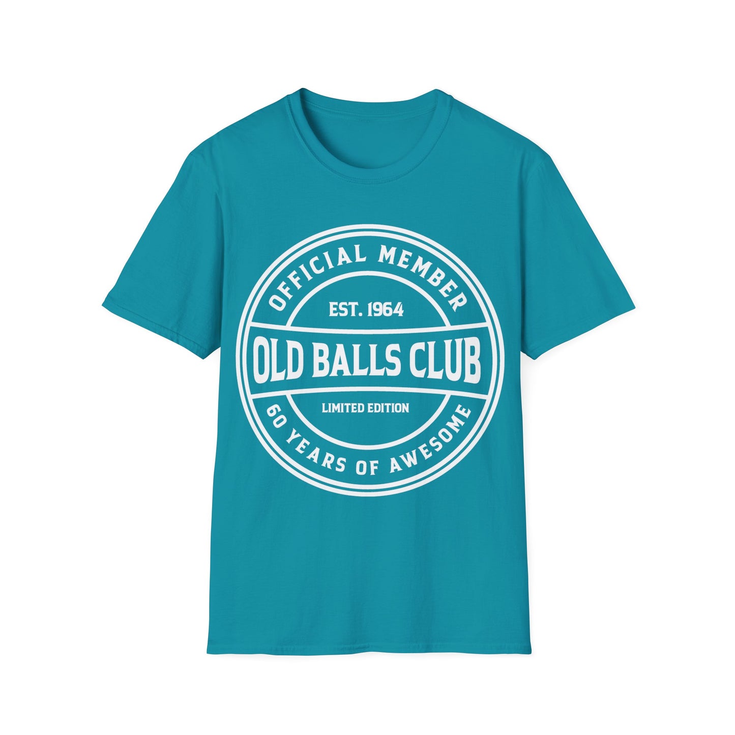 Mens Old Balls Club 60 Years Awesome Sixty 60th Birthday Farthers Day T-Shirt