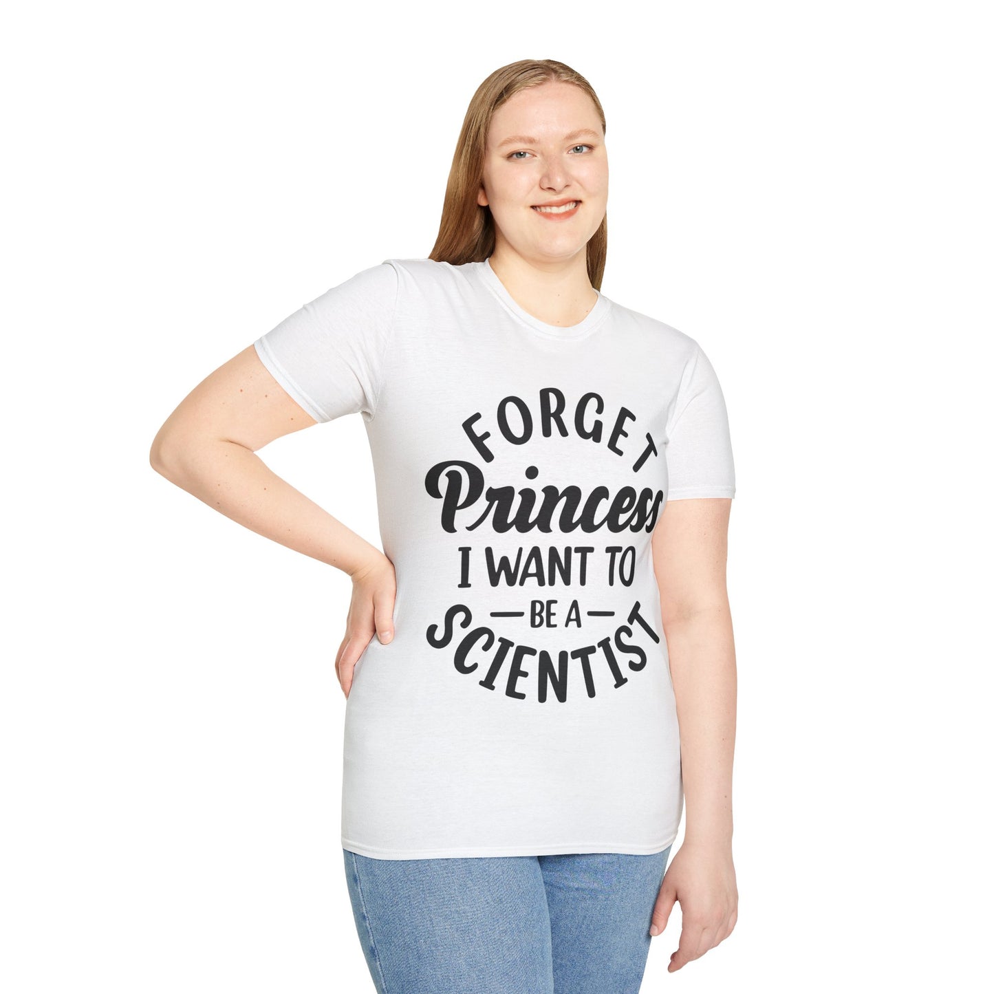 Funny Forget Princess I Want To Be A Scientist Girl Science Goal Aim T-Shirt