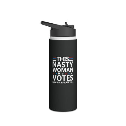 This Nasty Woman Votes Biden Harris 2024 Feminist Election Water Bottle