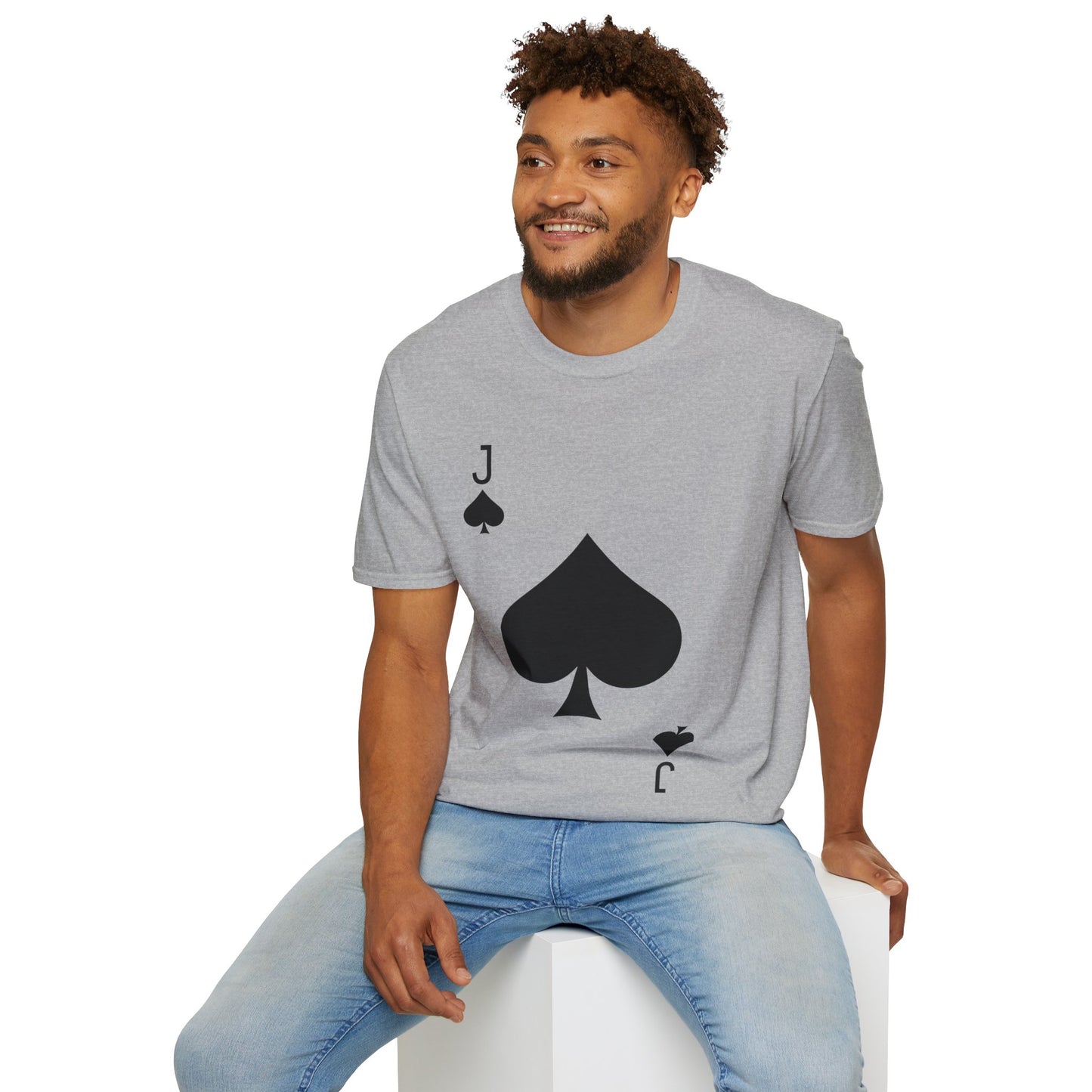 Jack of Spades Deck of Cards Halloween Costume  T-Shirt For Men