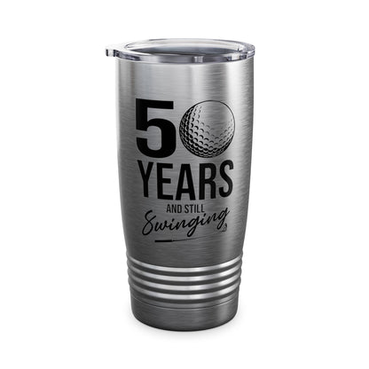 50 Years And Still Swinging 50th Birthday Funny Golf Club Tumbler