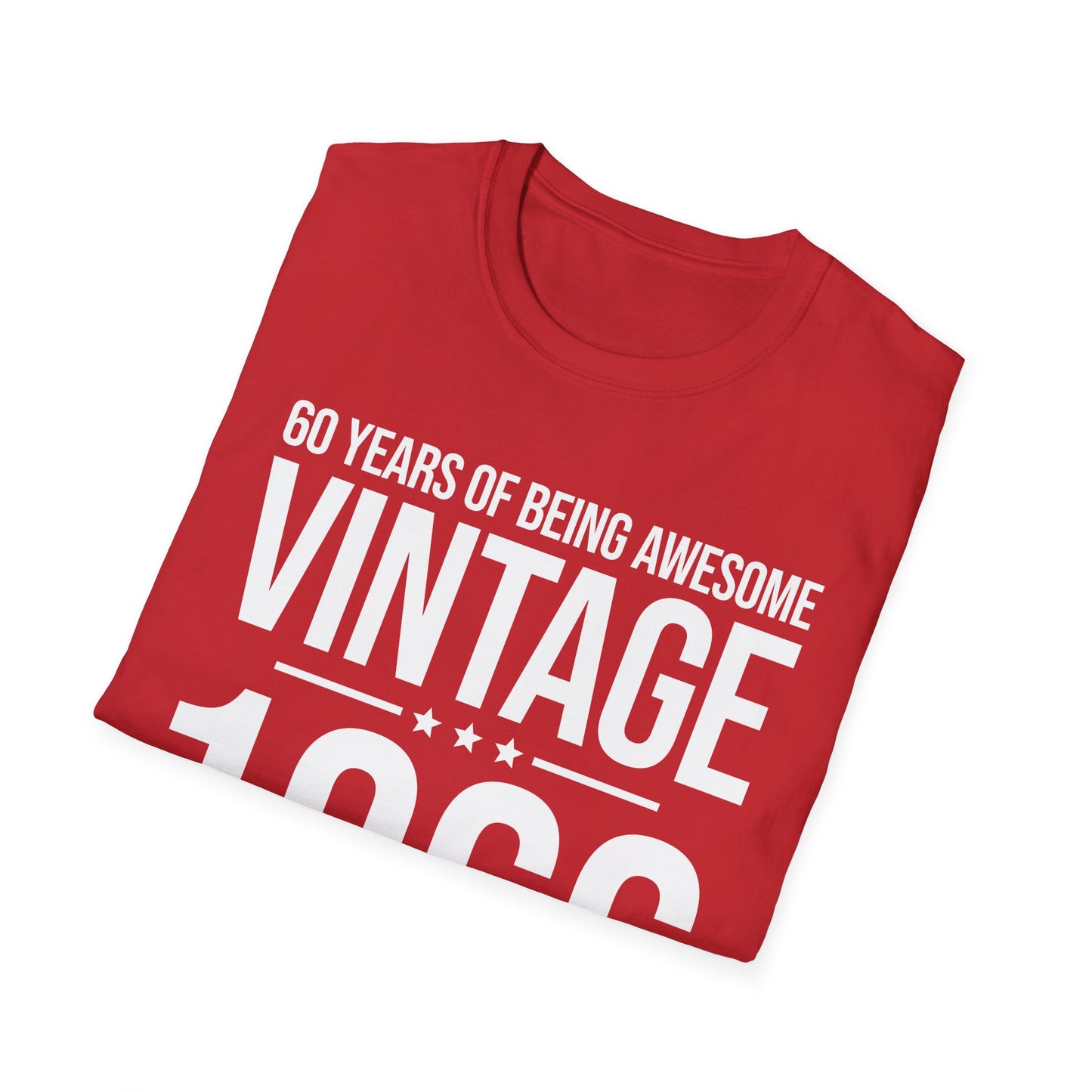 60 Year Old Gifts Vintage 1966 60 Years Awesome 60th Birthday T-Shirt