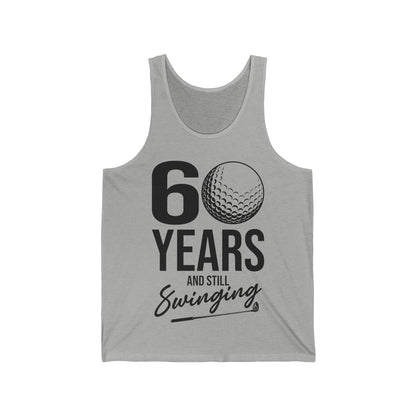 60 Years And Still Swinging 60th Birthday Funny Golf Club Tank Top