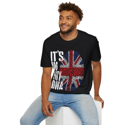 Funny Its In My DNA British Flag England UK Britain Union Jack T-Shirt For Men Women T-Shirt