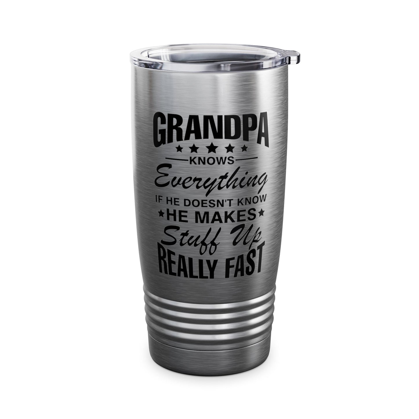 Grandpa Knows Everything Funny Gift For Father's Day Grandfather Tumbler