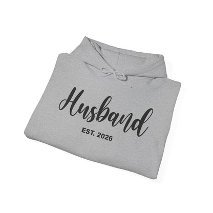 Husband Est 2026 Married Hubby Wife Honeymoon Couple Wedding Hoodie
