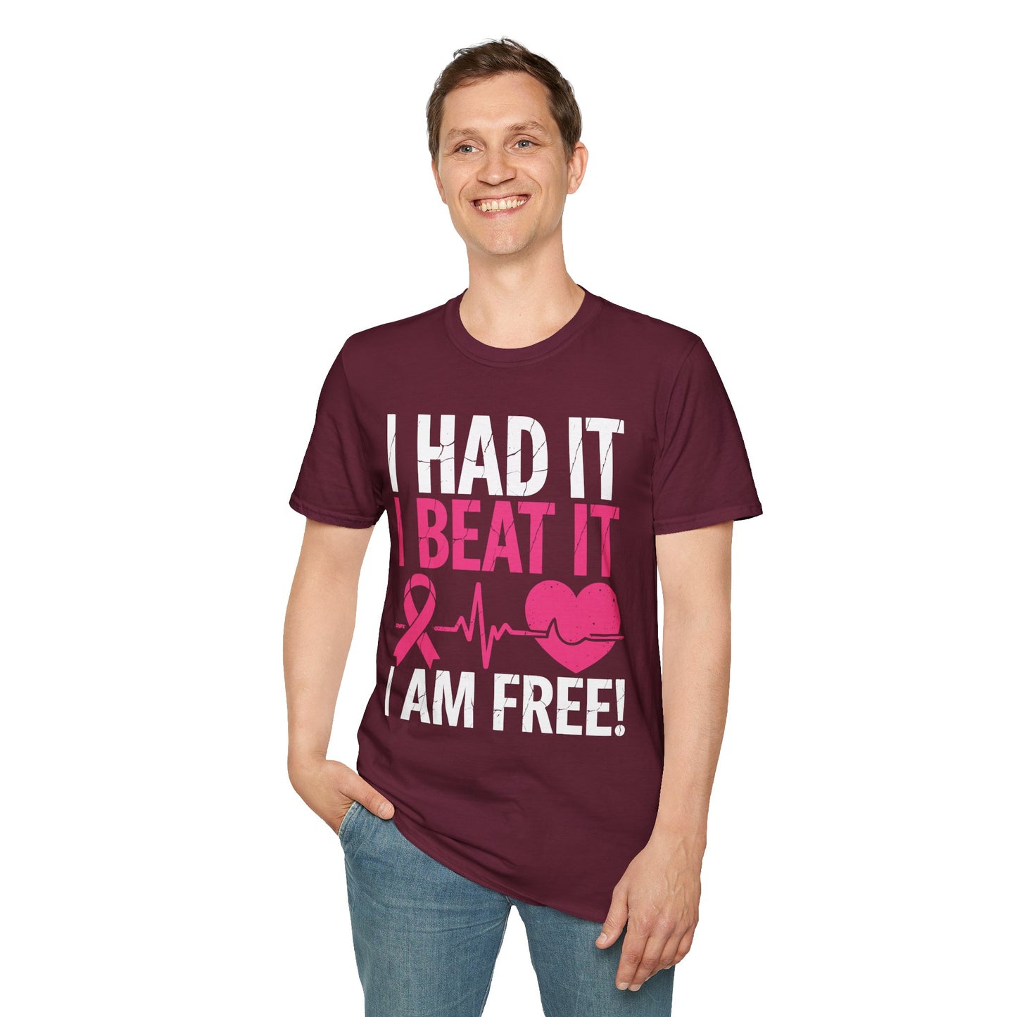 Funny I Had It I Beat It I Am Free Breast Cancer Survivor T-Shirt For Men Women